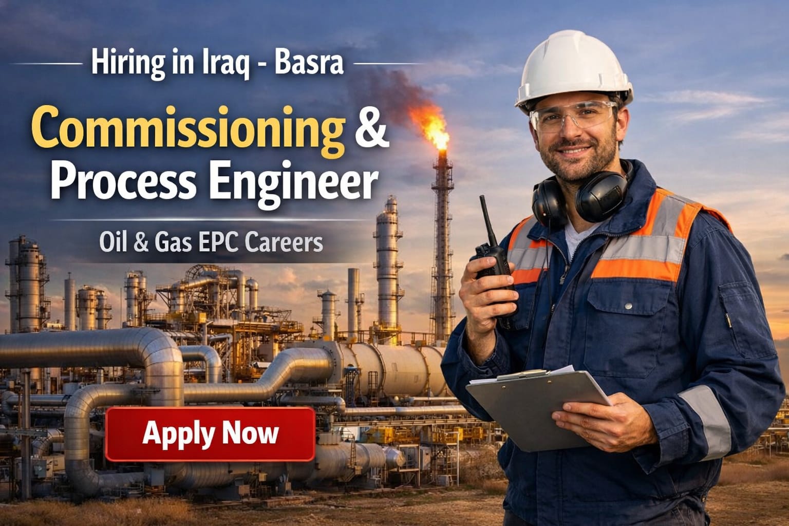 Commissioning System & Process Engineer Job in Iraq
