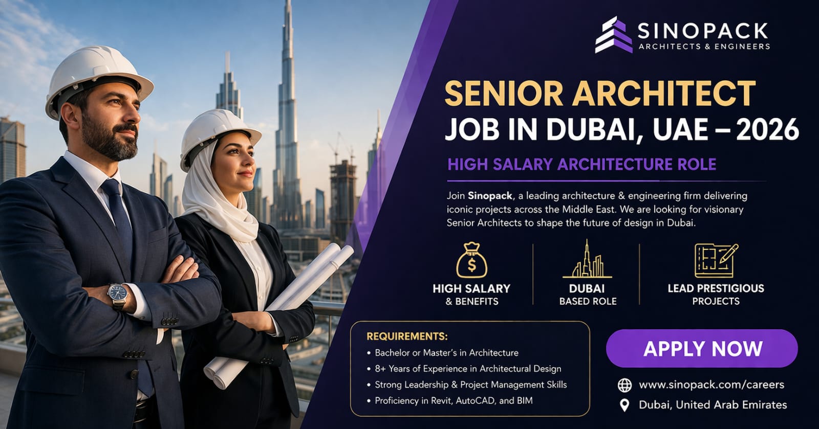 Senior Architect Job in Dubai