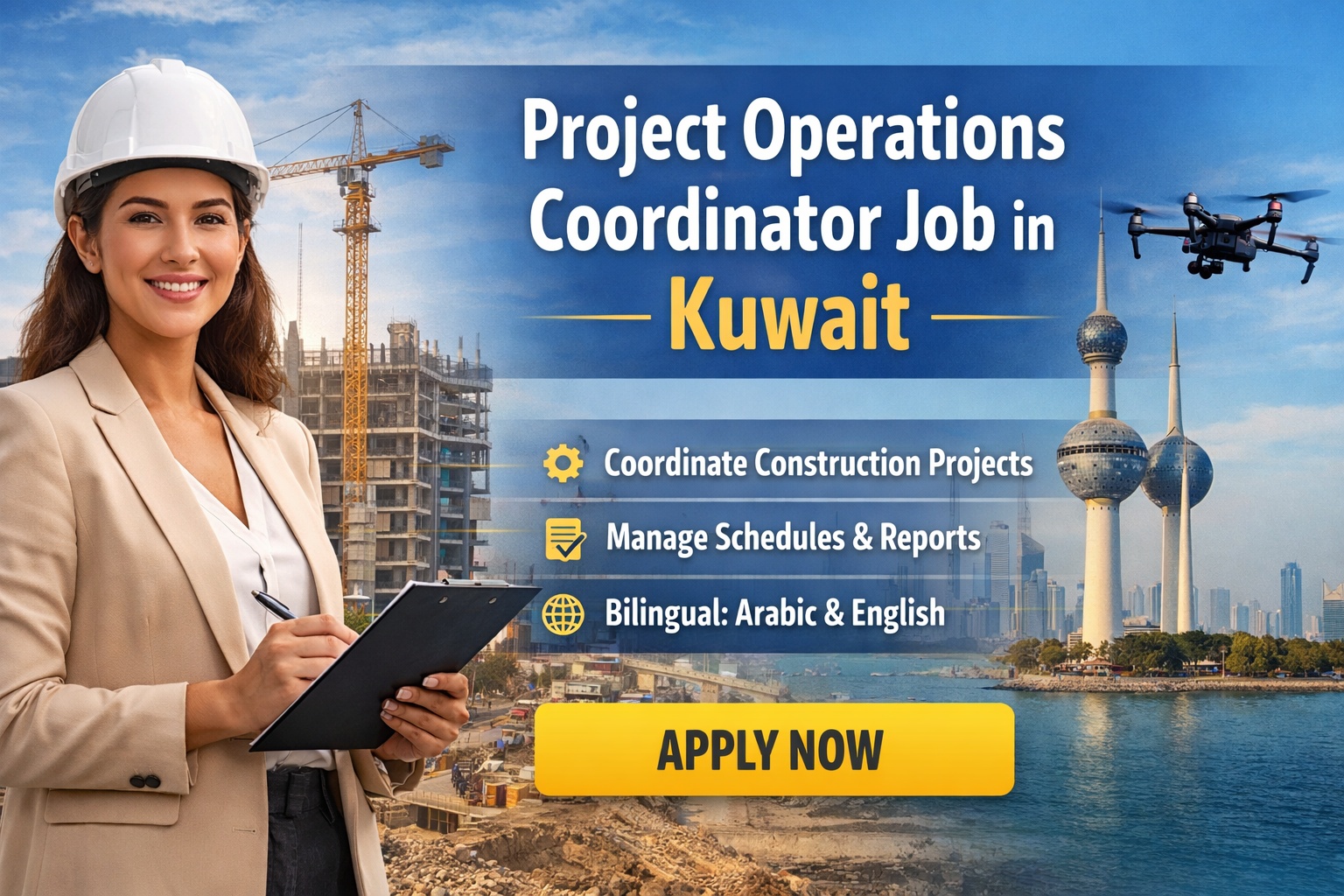 Project Operations Coordinator Job in Kuwait
