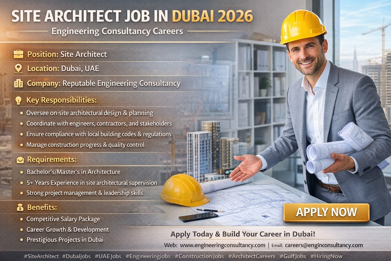 Site Architect Job in Dubai