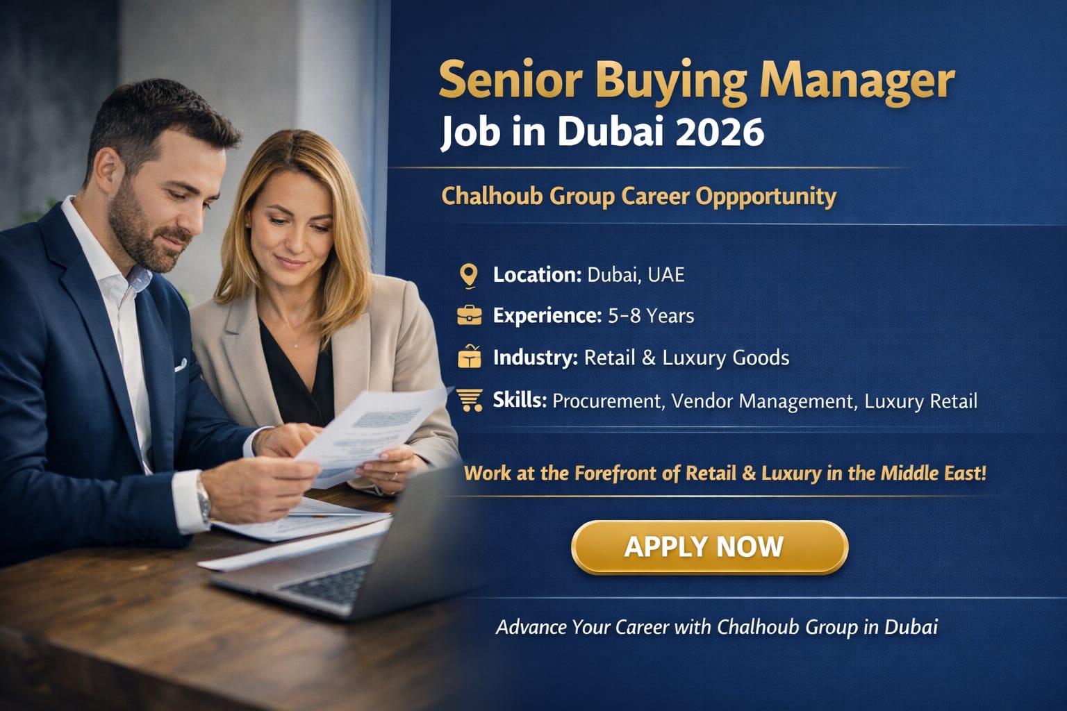 Senior Buying Manager Job in Dubai