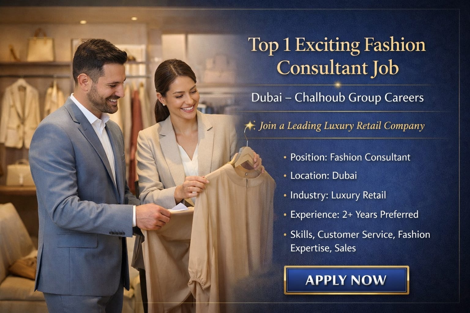Fashion Consultant Job in Dubai