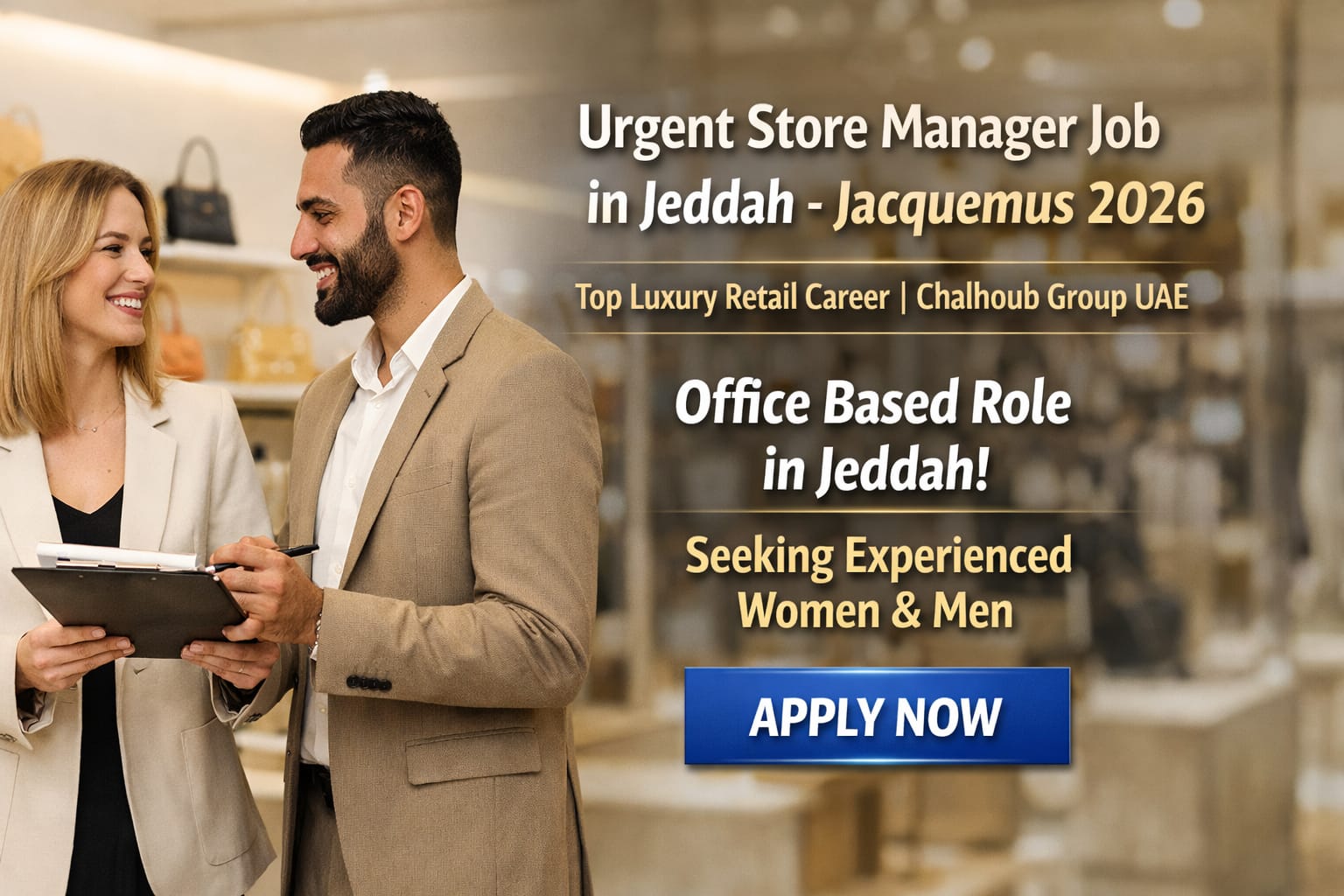 Store Manager Job in Jeddah JACQUEMUS