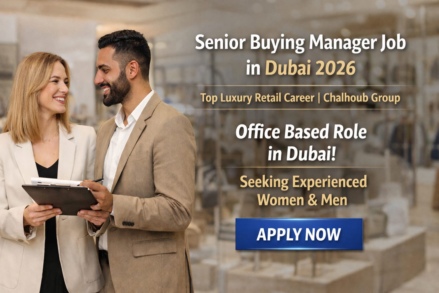 Senior Buying Manager Job in Dubai