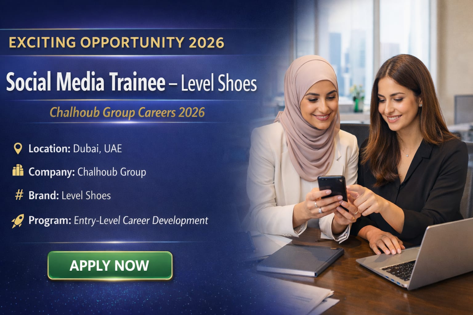 Level Shoes Social Media Trainee Job in Dubai