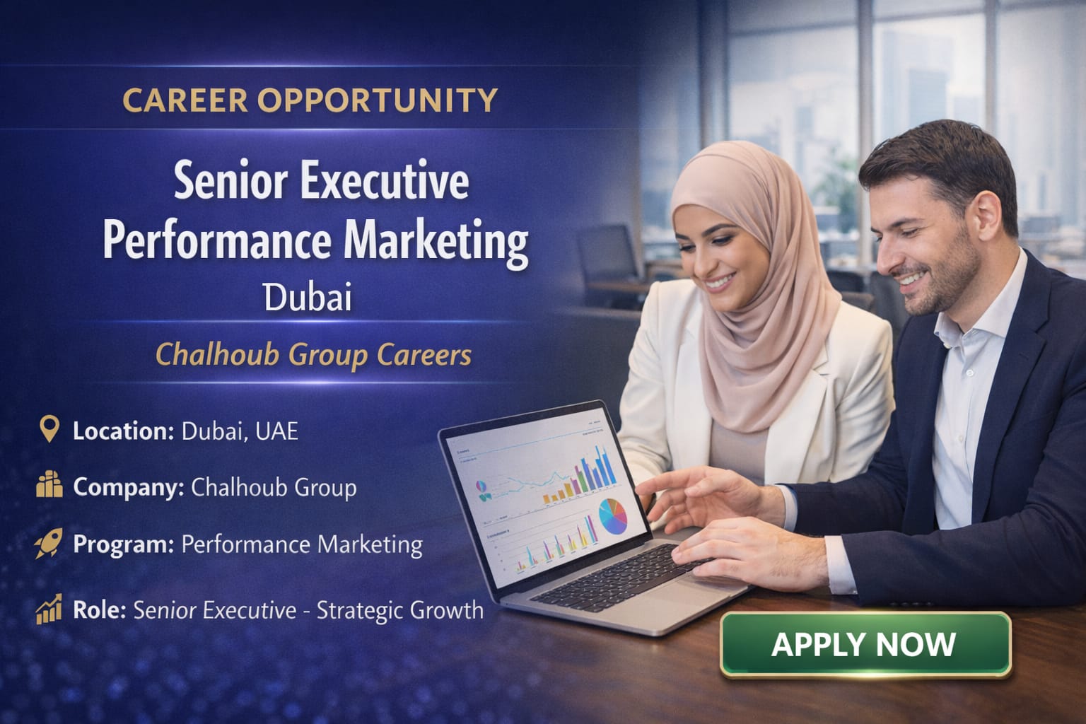 Senior Executive Performance Marketing Job in Dubai