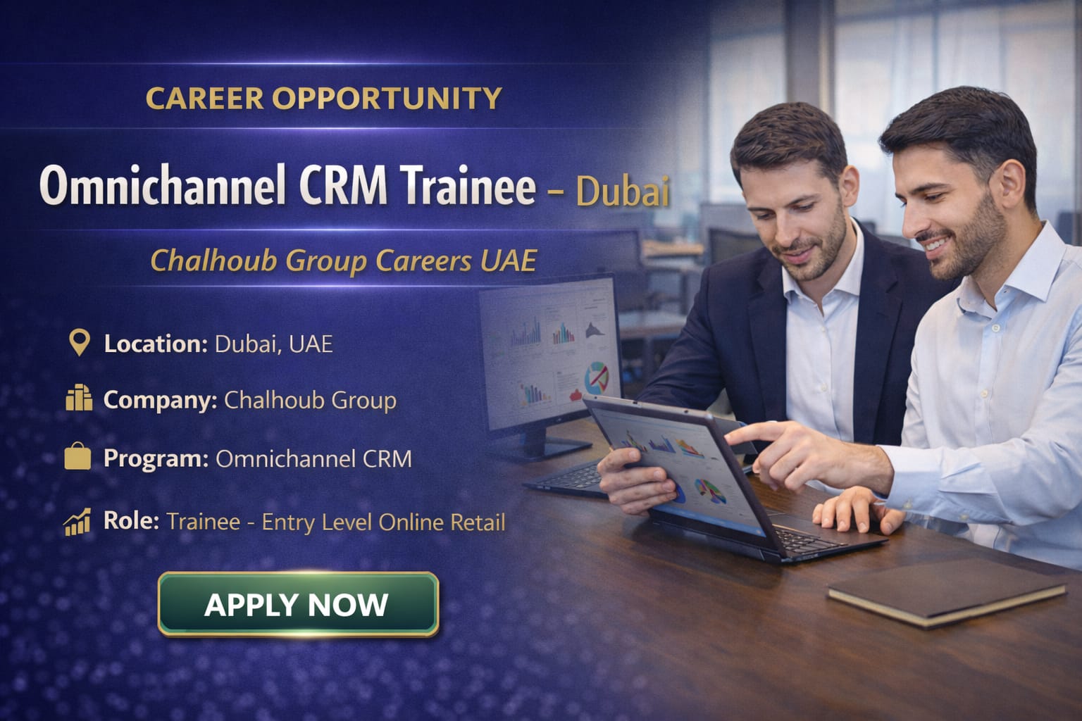Omnichannel CRM Trainee Job in Dubai
