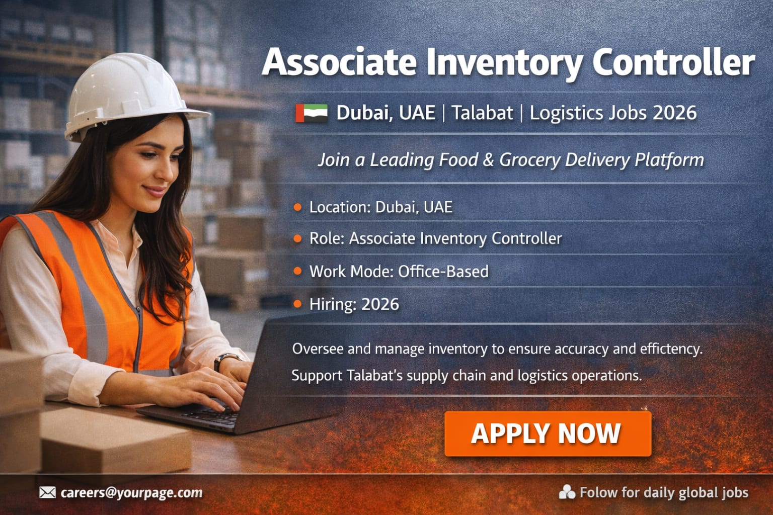 Associate Inventory Controller Job in Dubai UAE