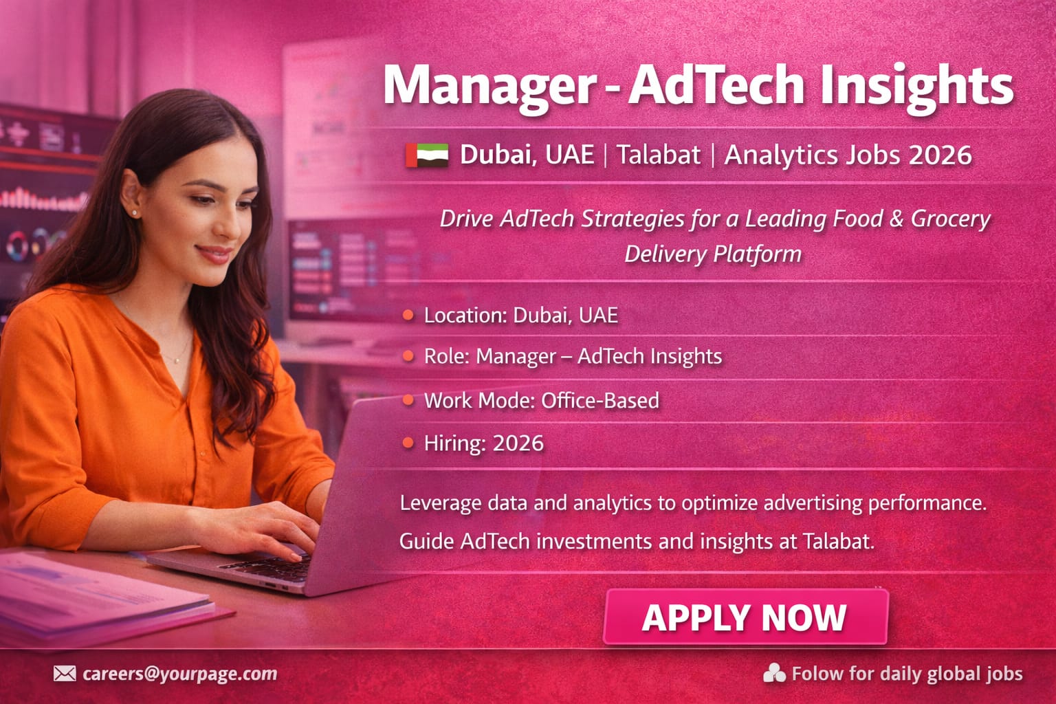 Manager Adtech Insights Job in Dubai UAE