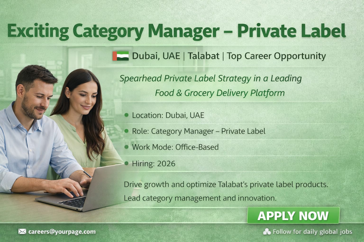 Category Manager Private Label Job in Dubai UAE