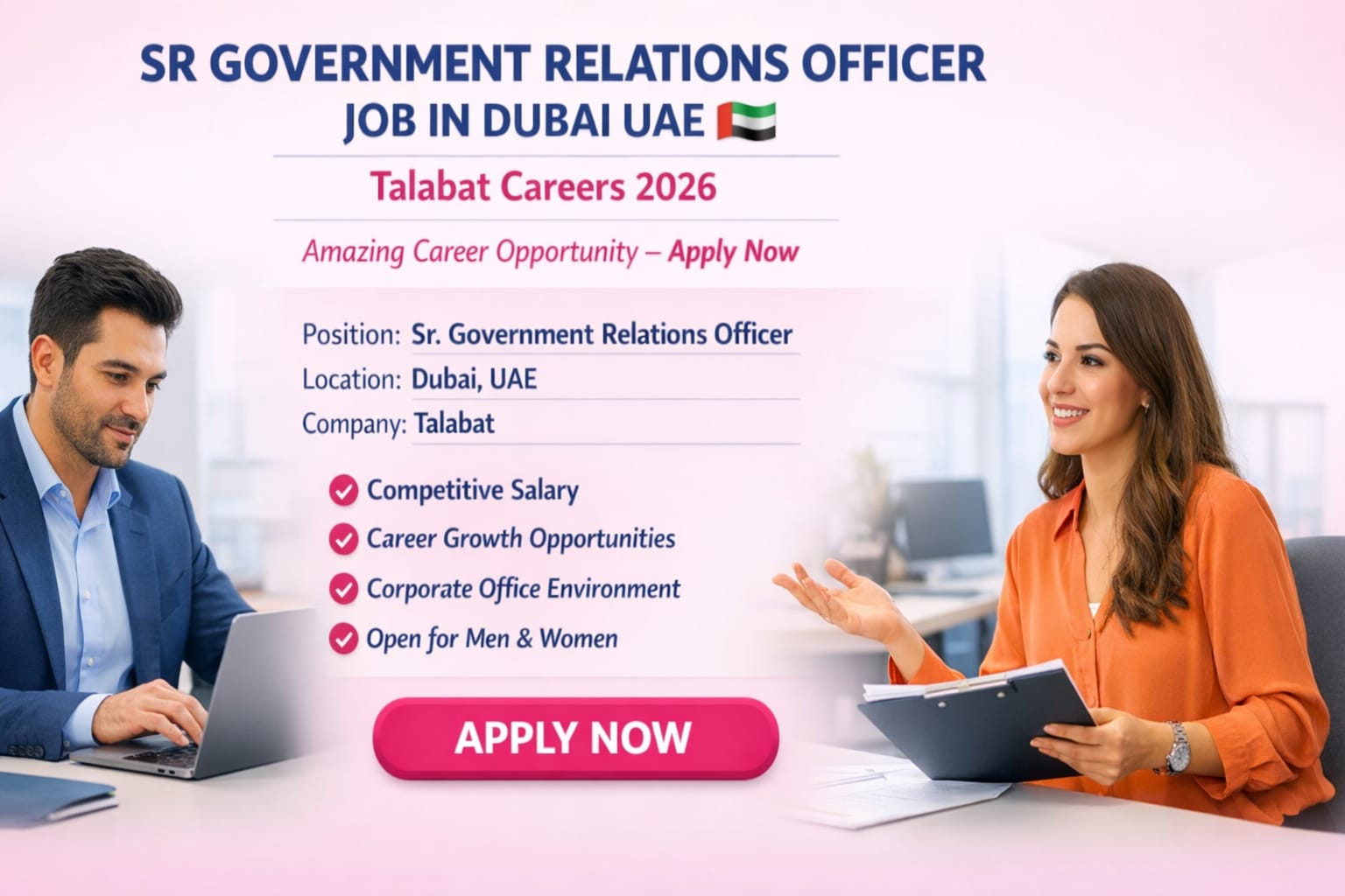 Sr Government Relations Officer Job in Dubai UAE