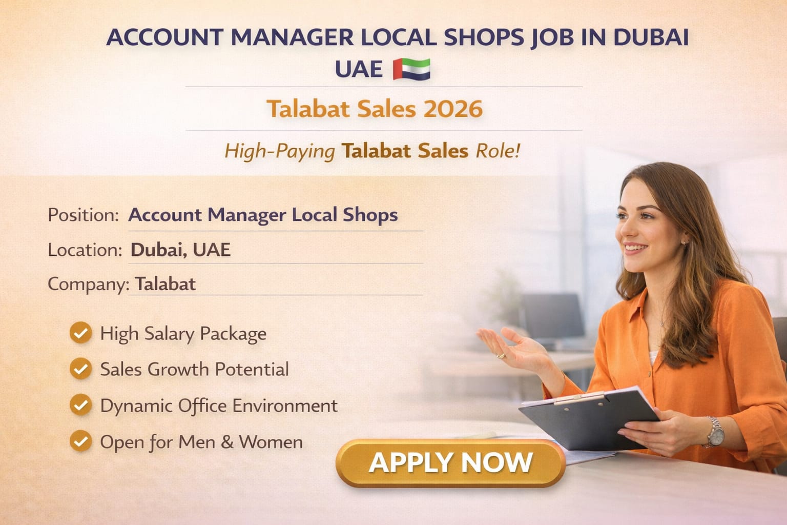 Account Manager Local Shops Job in Dubai UAE