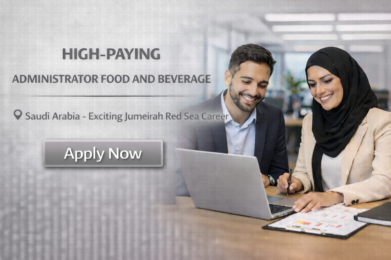 Administrator Food and Beverage Job in Saudi Arabia