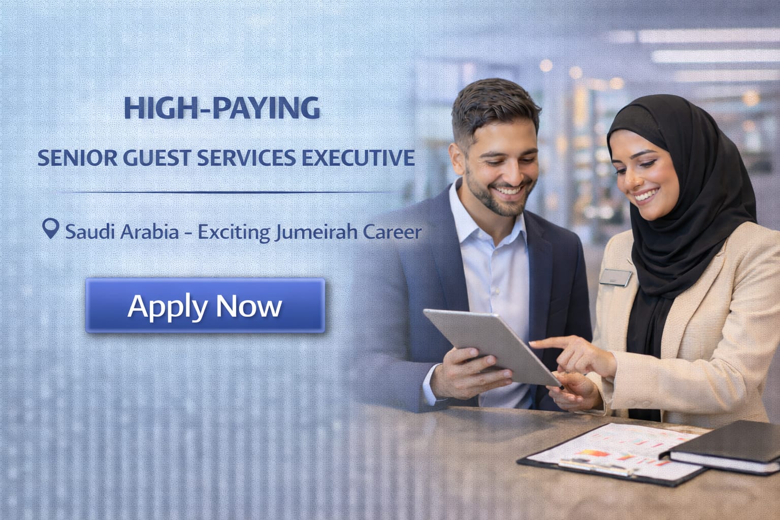 Senior Guest Services Executive Job in Saudi Arabia