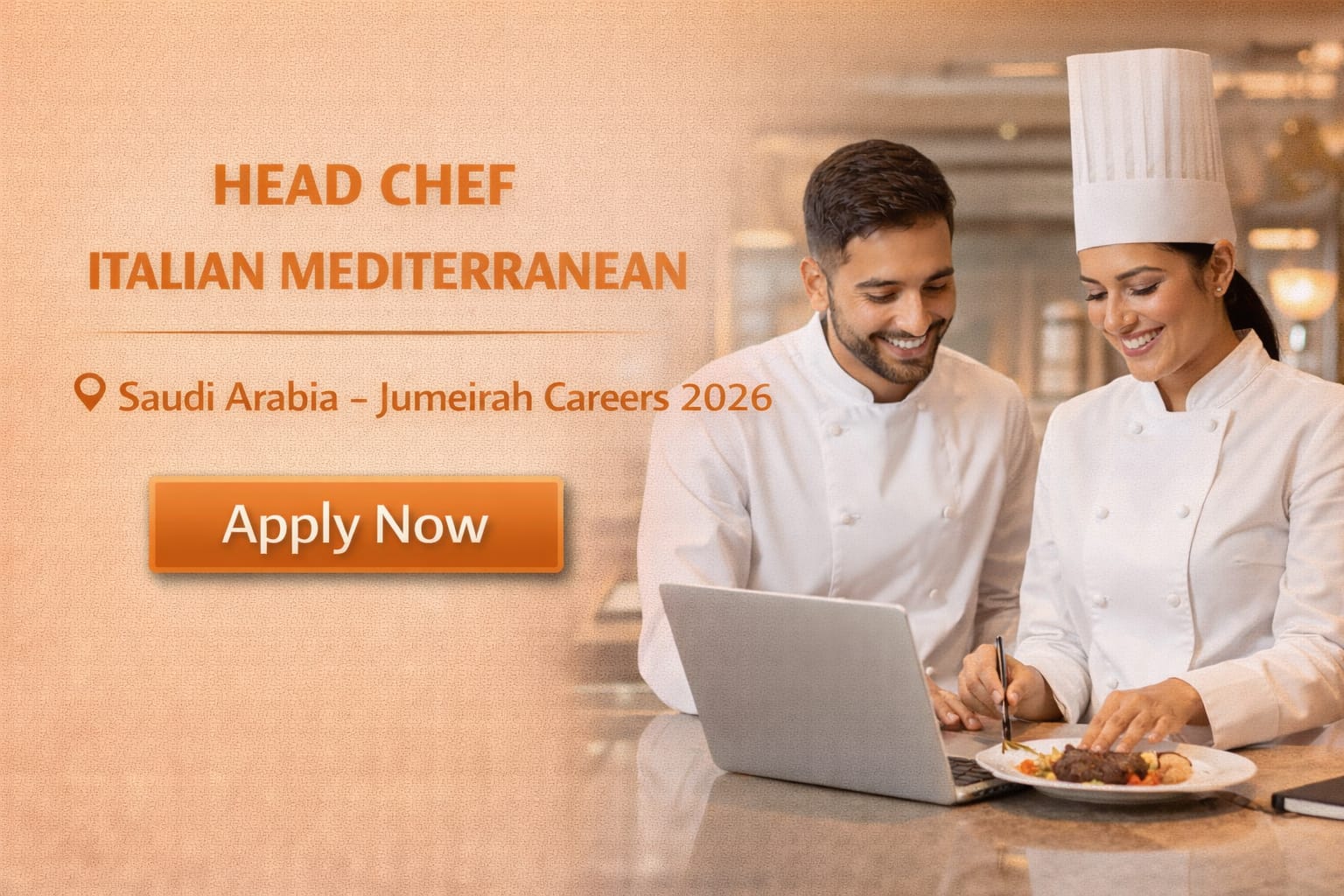Head Chef Italian Mediterranean Job in Saudi Arabia