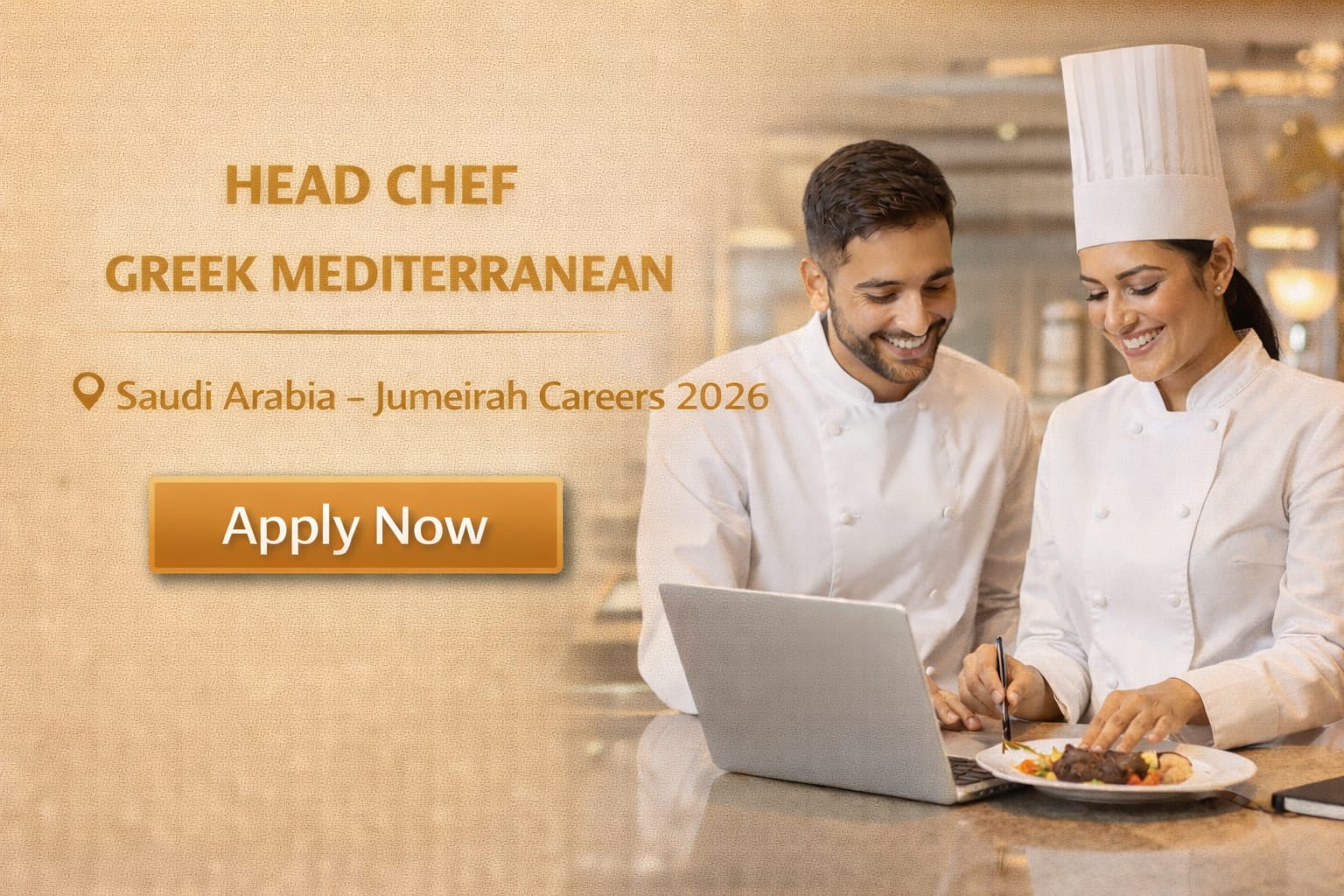 Head Chef Greek Mediterranean Job in Saudi Arabia