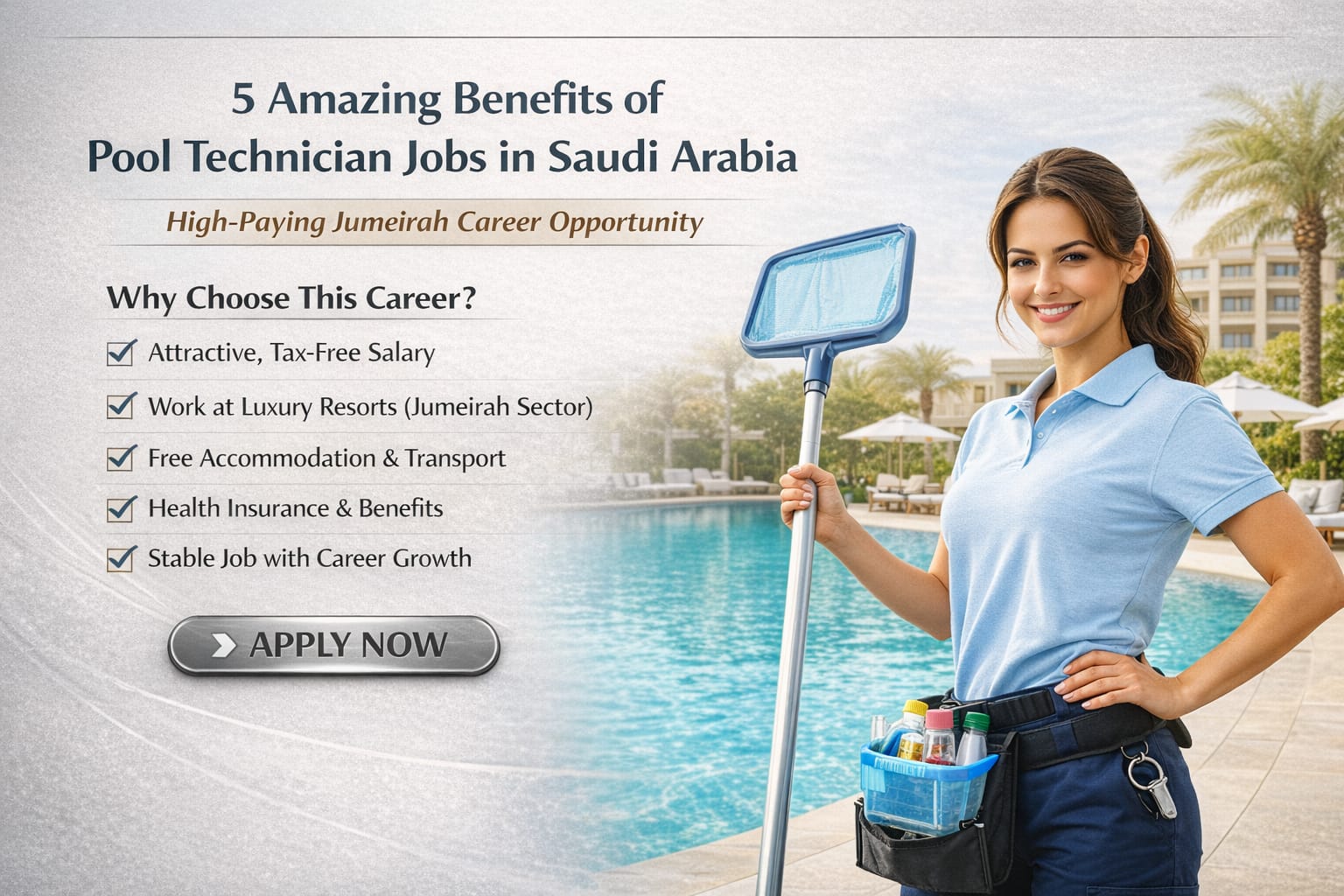 Pool Technician Job in Saudi Arabia