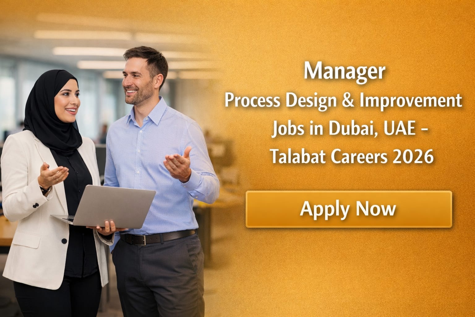 Manager Process Design & Improvement Job in Dubai UAE
