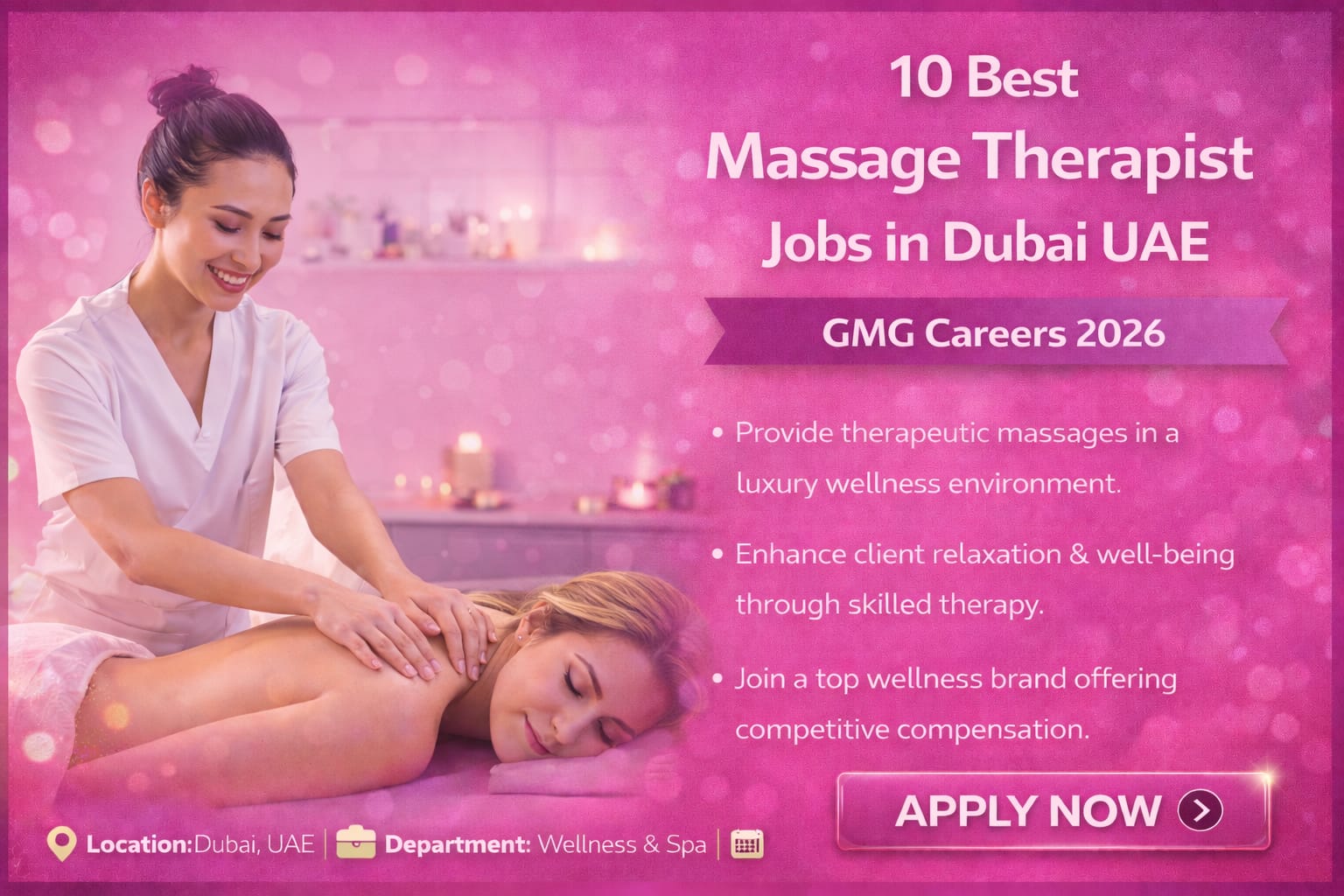 Massage Therapist Job in Dubai UAE