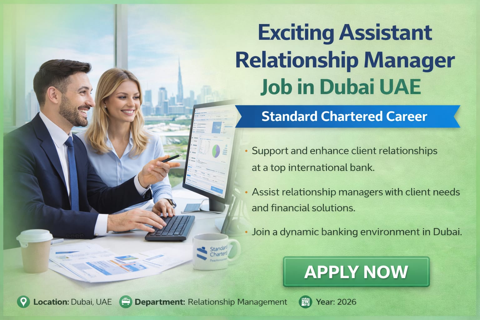 Assistant Relationship Manager Job in Dubai UAE