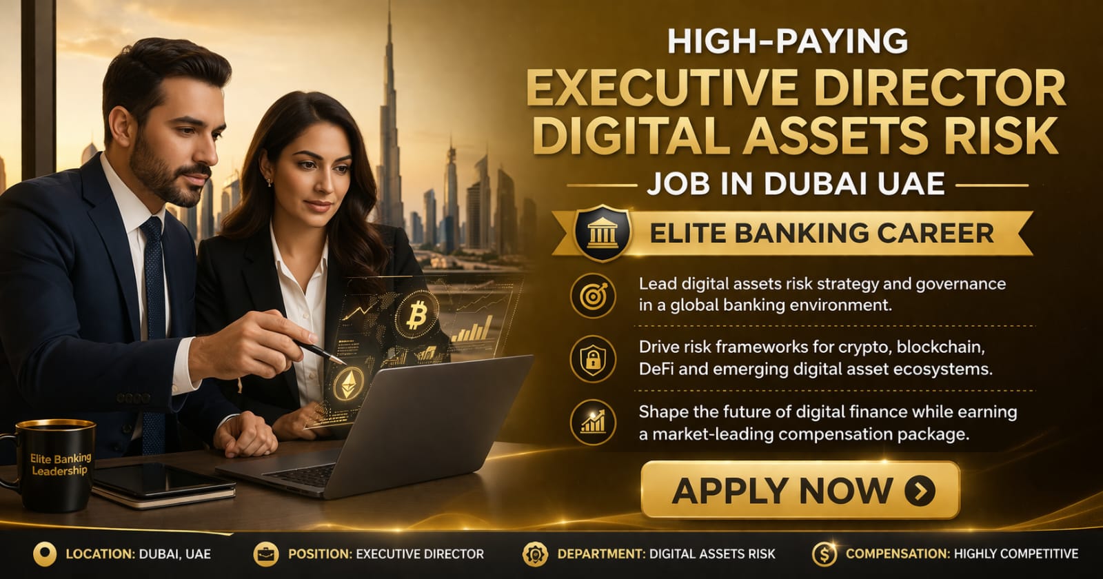 Executive Director Digital Assets Risk Job in Dubai UAE