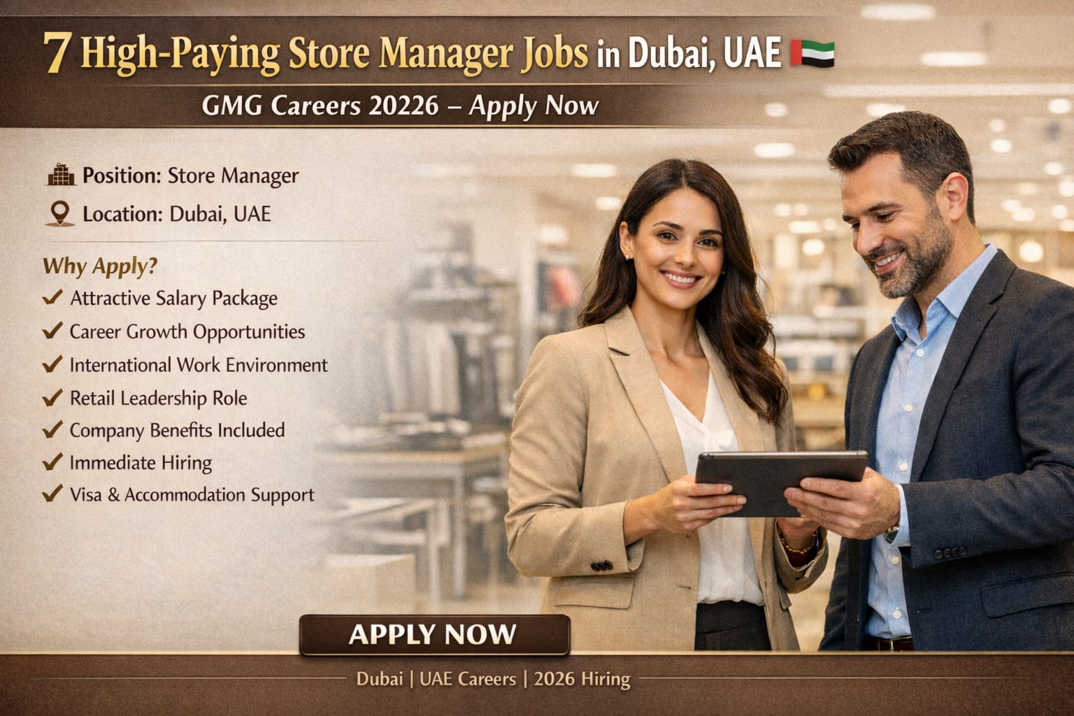 Store Manager Jobs in Dubai UAE