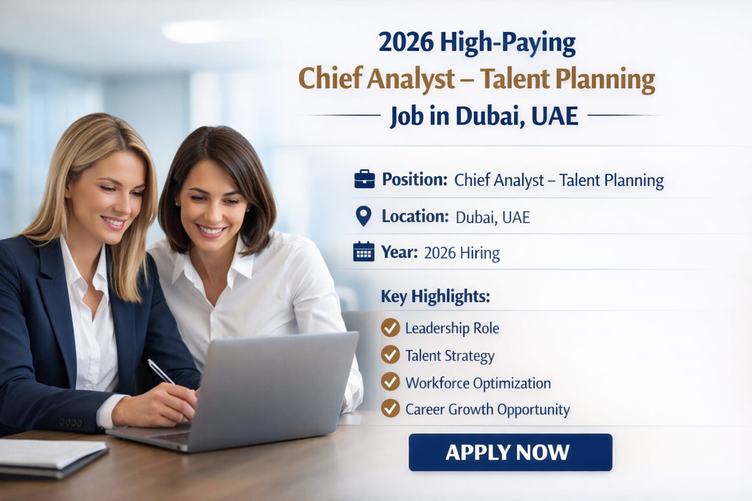 Chief Analyst Talent Planning Acquisition Job in Dubai UAE