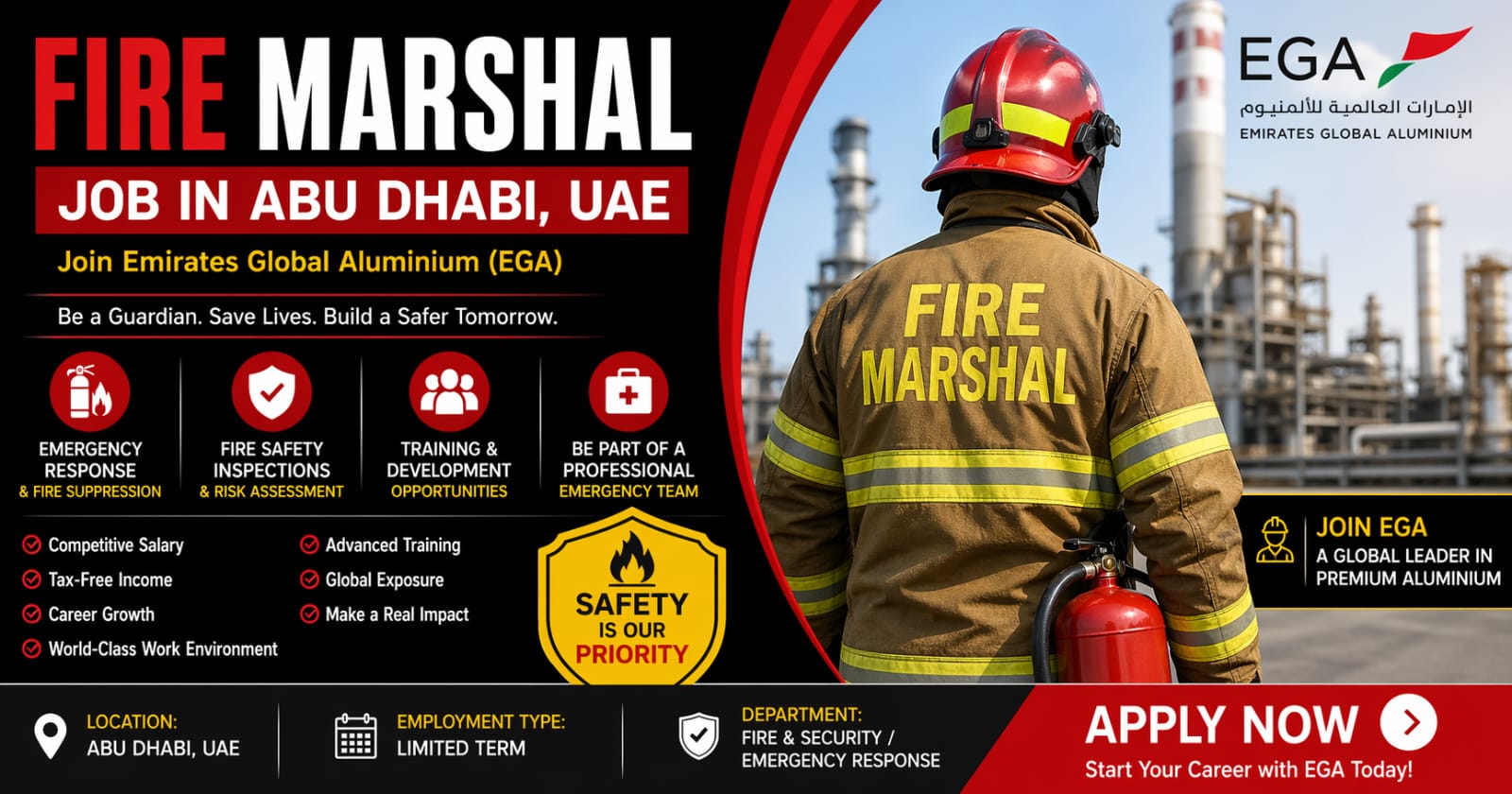 Fire Marshal Job in Abu Dhabi UAE