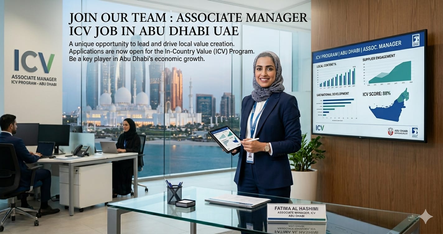 Associate Manager ICV Job in Abu Dhabi UAE