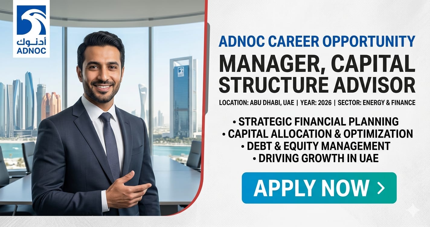 Manager Capital Structure Advisory Job in UAE