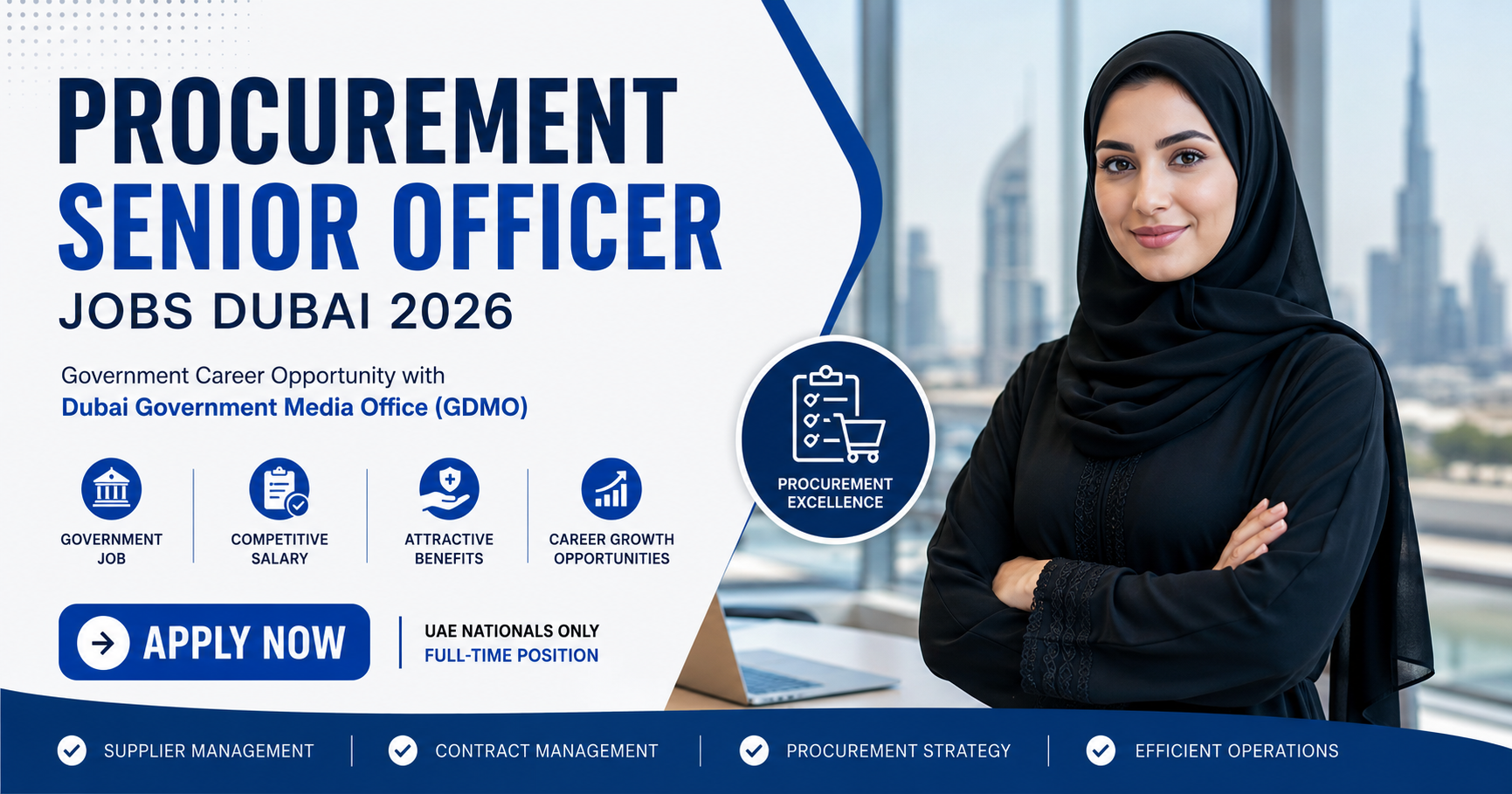 Best Procurement Senior Officer Jobs Dubai 2026 | High-Paying UAE Government Careers