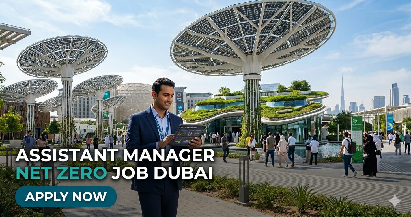 Assistant Manager – Net Zero Job Dubai 2026 | Expo City Careers