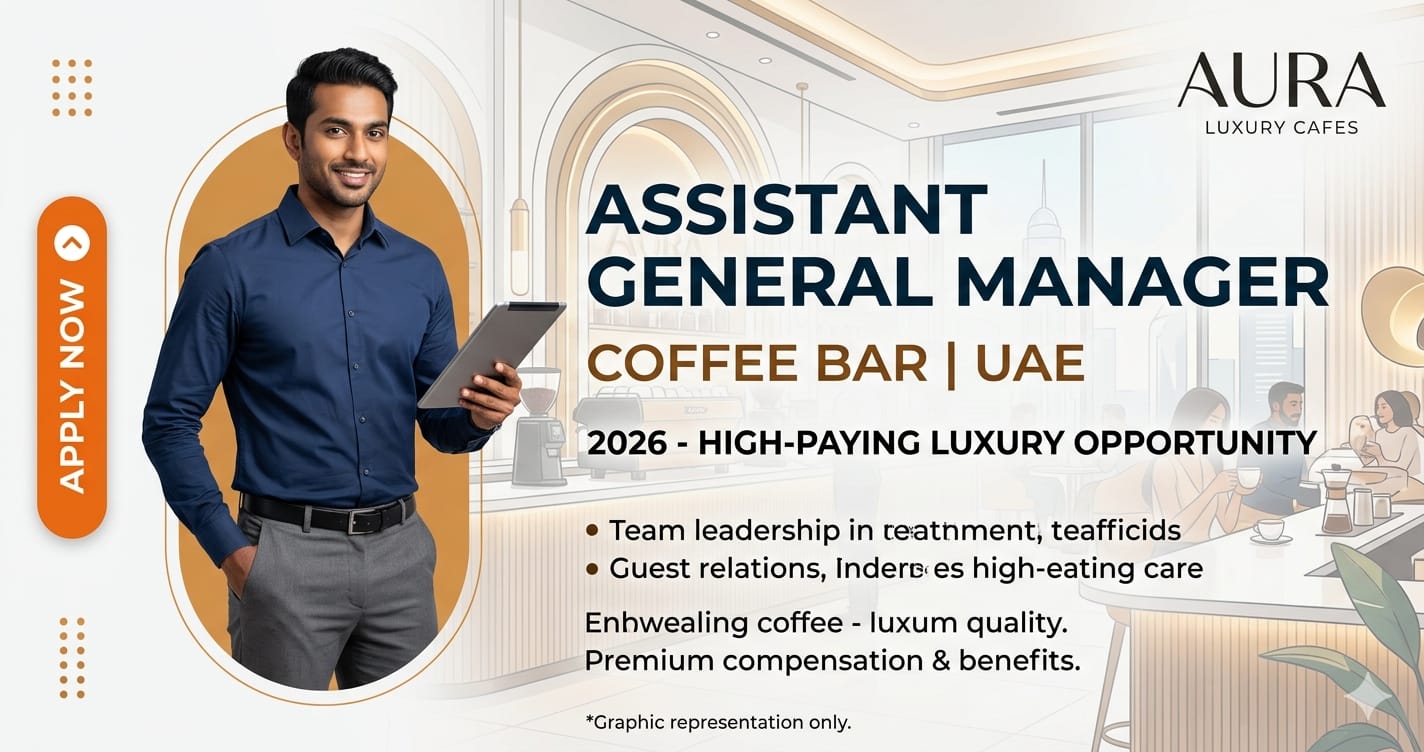 Assistant General Manager Coffee Bar Job UAE 2026 – High-Paying Luxury Opportunity