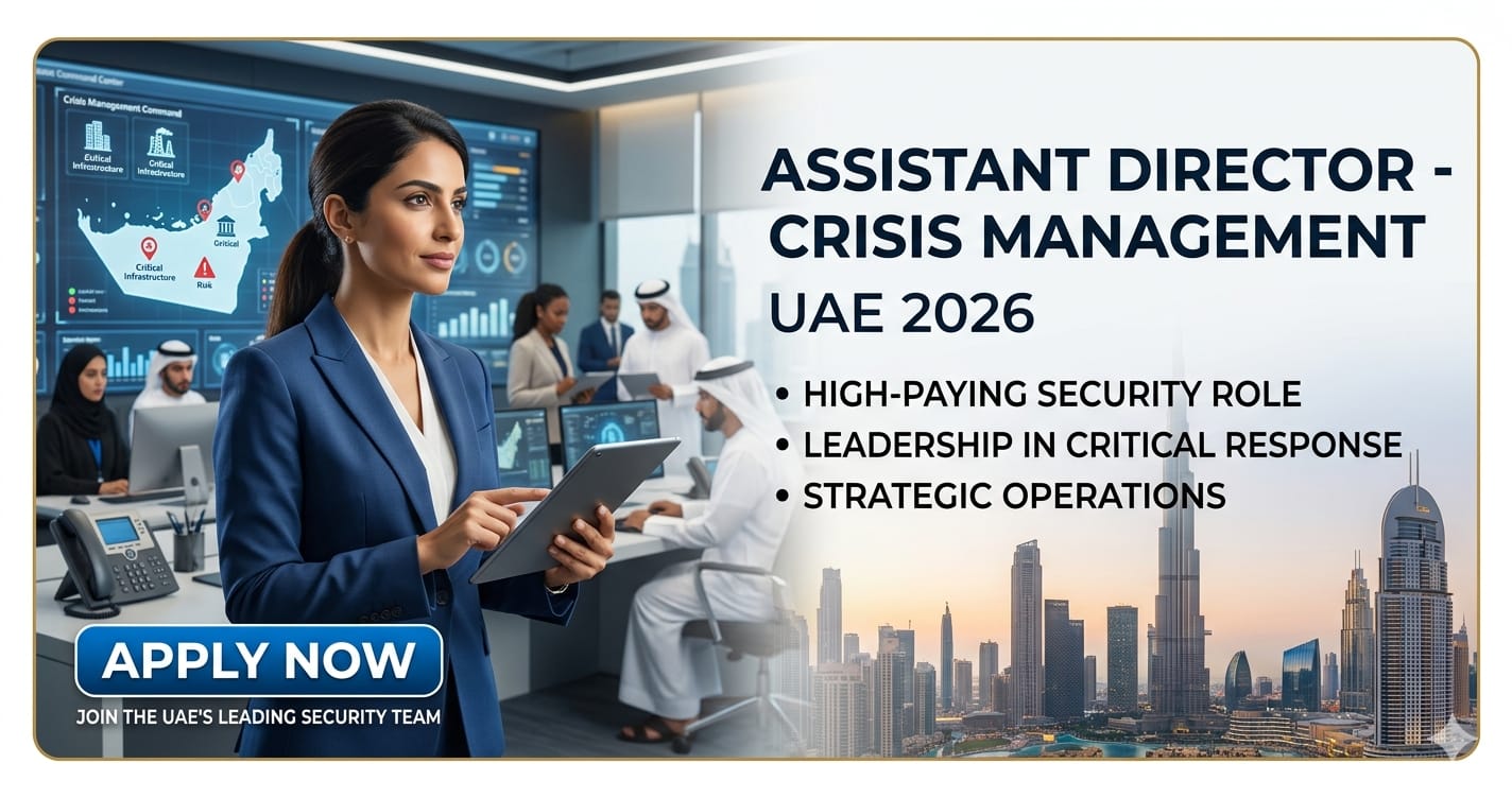 Assistant Director Crisis Management Job UAE 2026 – High-Paying Security Role