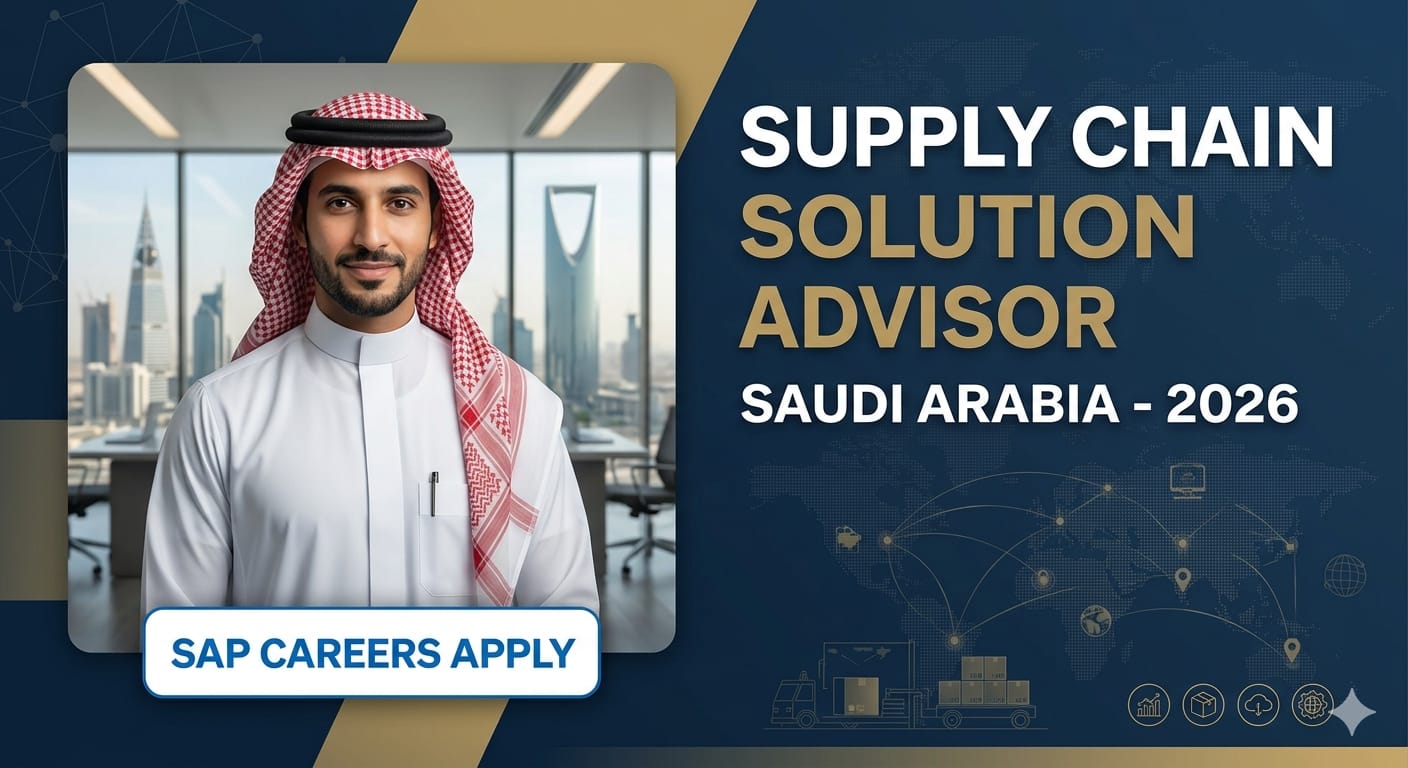 Amazing Supply Chain Solution Advisor Job Saudi Arabia 2026 – SAP Careers