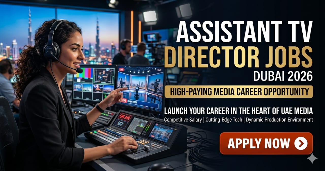 Assistant TV Director Jobs Dubai 2026 | Media Jobs UAE High Salary