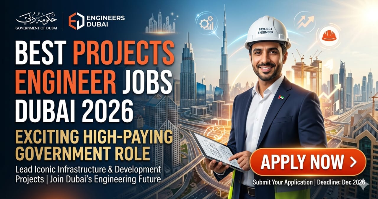 Best Projects Engineer Jobs Dubai 2026 – Exciting High-Paying Government Role