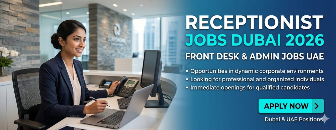Receptionist Jobs Dubai 2026 – Apply Now for Top Front Desk Opportunities
