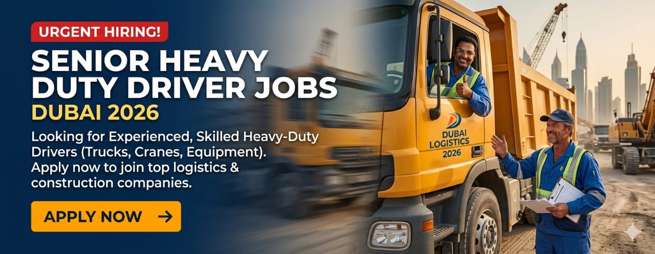 Urgent Senior Heavy Duty Driver Jobs Dubai 2026 – Apply Now