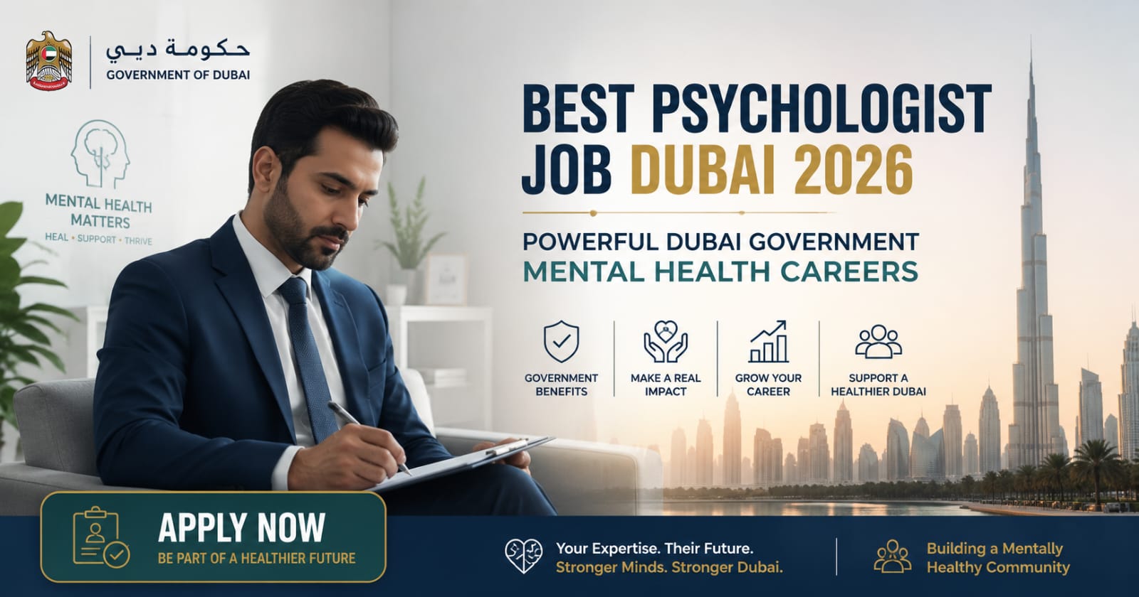Best Psychologist Jobs Dubai 2026 | Powerful Dubai Government Mental Health Careers