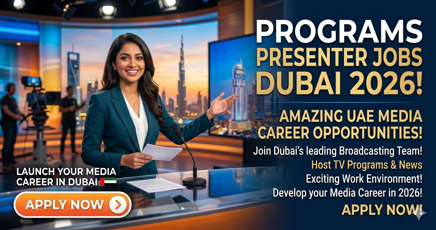 Programs Presenter Jobs Dubai 2026 | Amazing UAE Media Careers