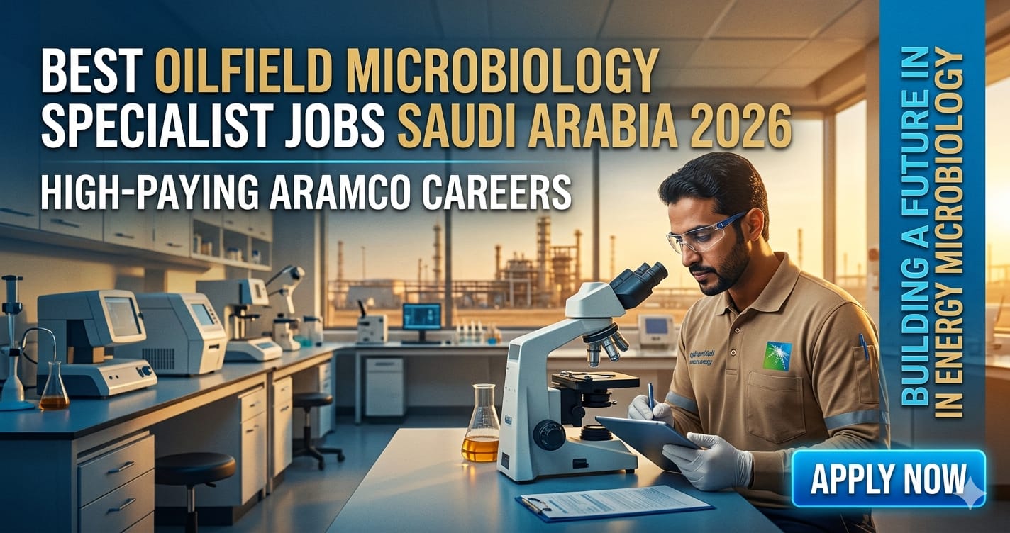 Best Oilfield Microbiology Specialist Jobs Saudi Arabia 2026 | High-Paying Aramco Career