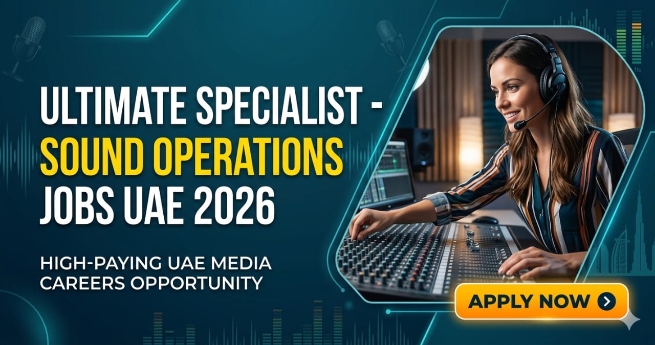 Ultimate Specialist – Sound Operations Jobs UAE 2026 | High-Paying UAE Media Career Opportunity