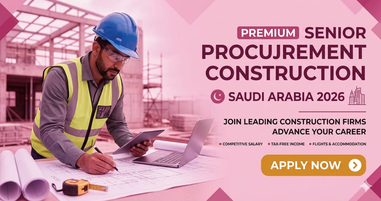 Amazing Senior Procurement Engineer MEP Jobs Saudi Arabia 2026 | High-Paying Construction Careers