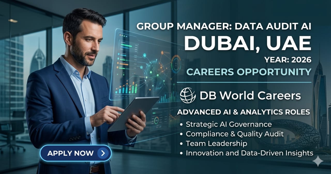 High-Paying Group Manager Data Audit AI Jobs Dubai UAE 2026 | DP World Careers