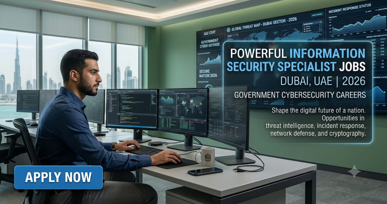 Powerful Information Security Specialist Jobs Dubai UAE 2026 | Government Cybersecurity Careers