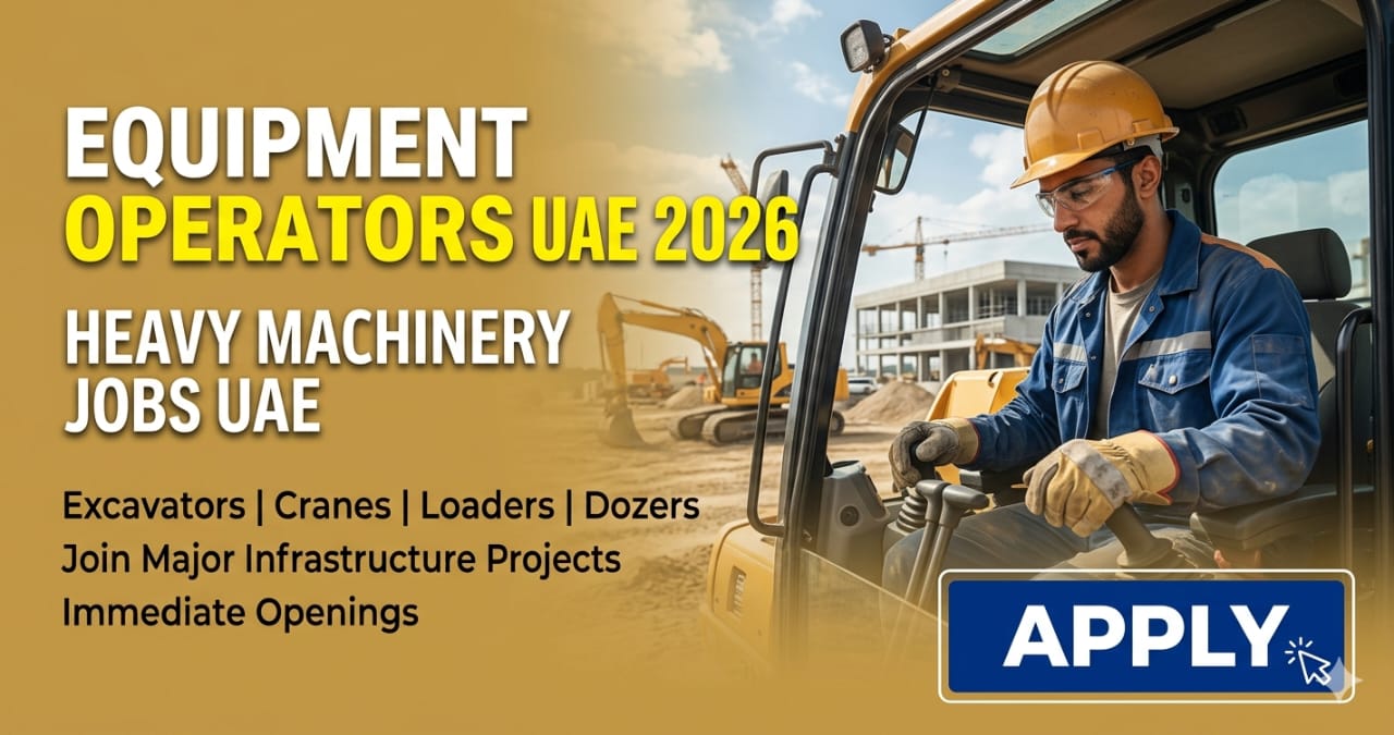 Equipment Operators UAE 2026 | Heavy Machinery Jobs UAE