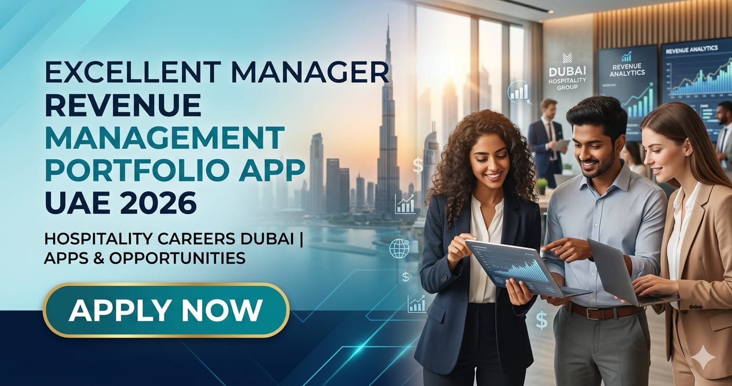 Powerful Manager Revenue Management Portfolio UAE 2026 | Hotel Revenue Careers Dubai