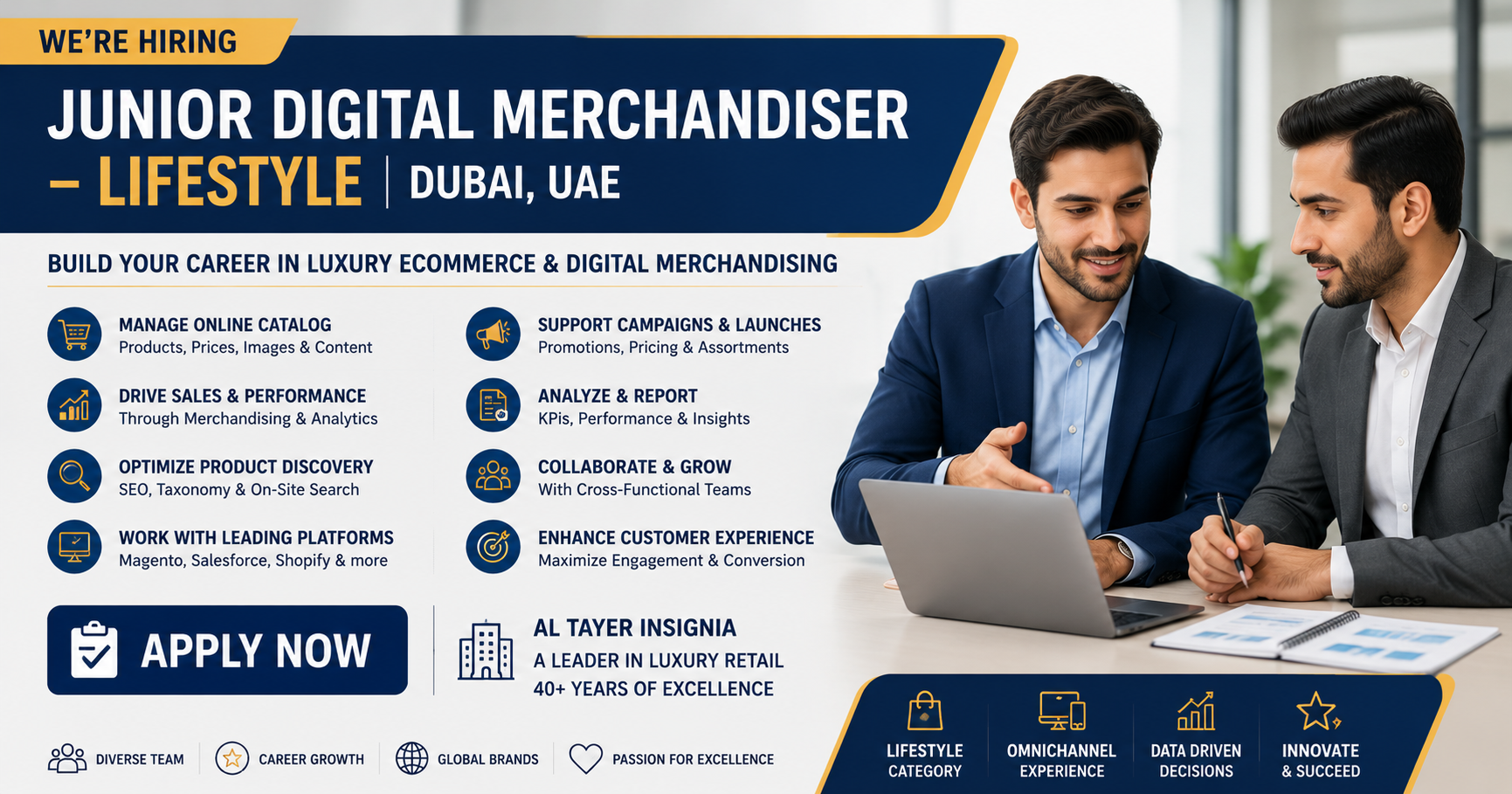 Junior Digital Merchandiser UAE 2026 | Luxury Ecommerce Careers Dubai