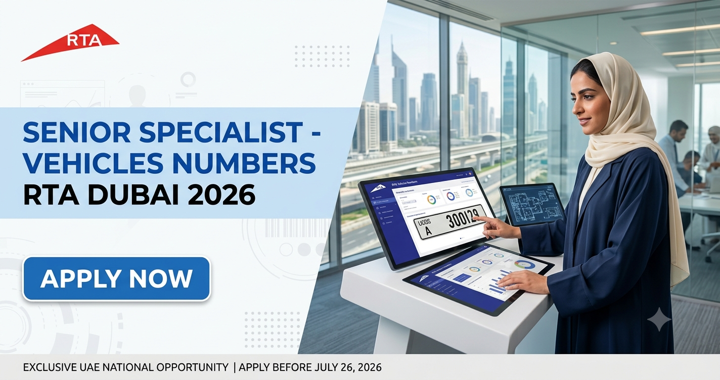 Senior Specialist – Vehicles Numbers RTA Dubai 2026 | RTA Careers